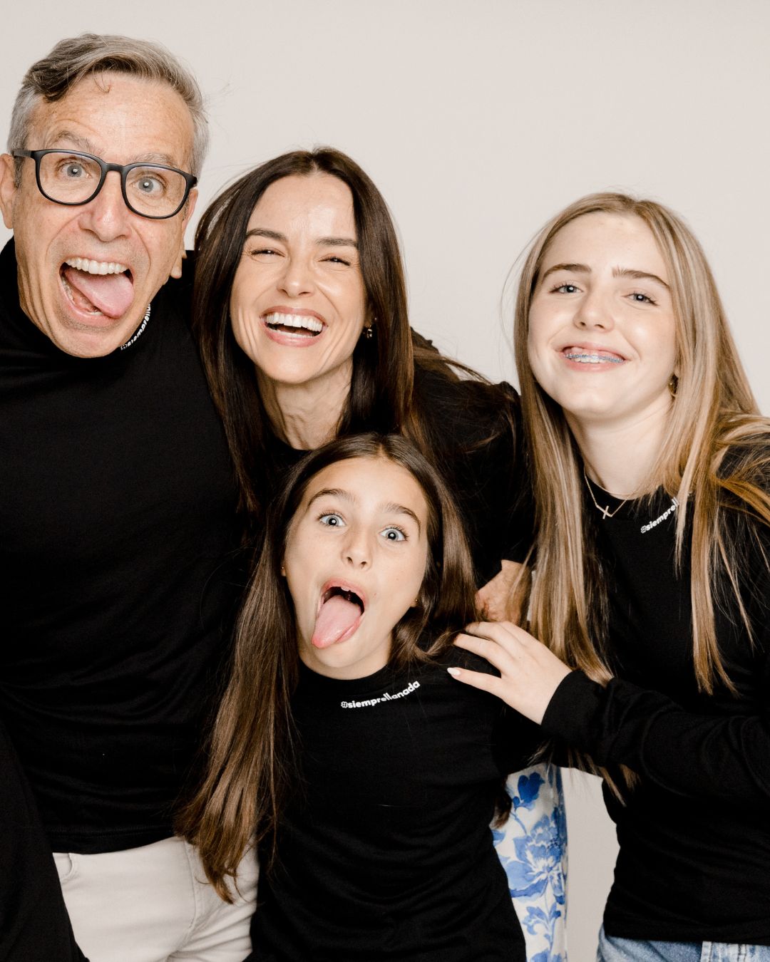 Playful family portrait session