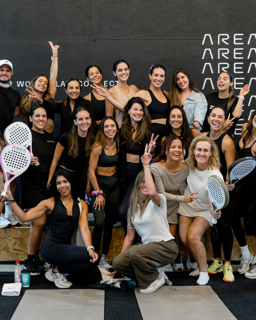 Group portrait at a community fitness event